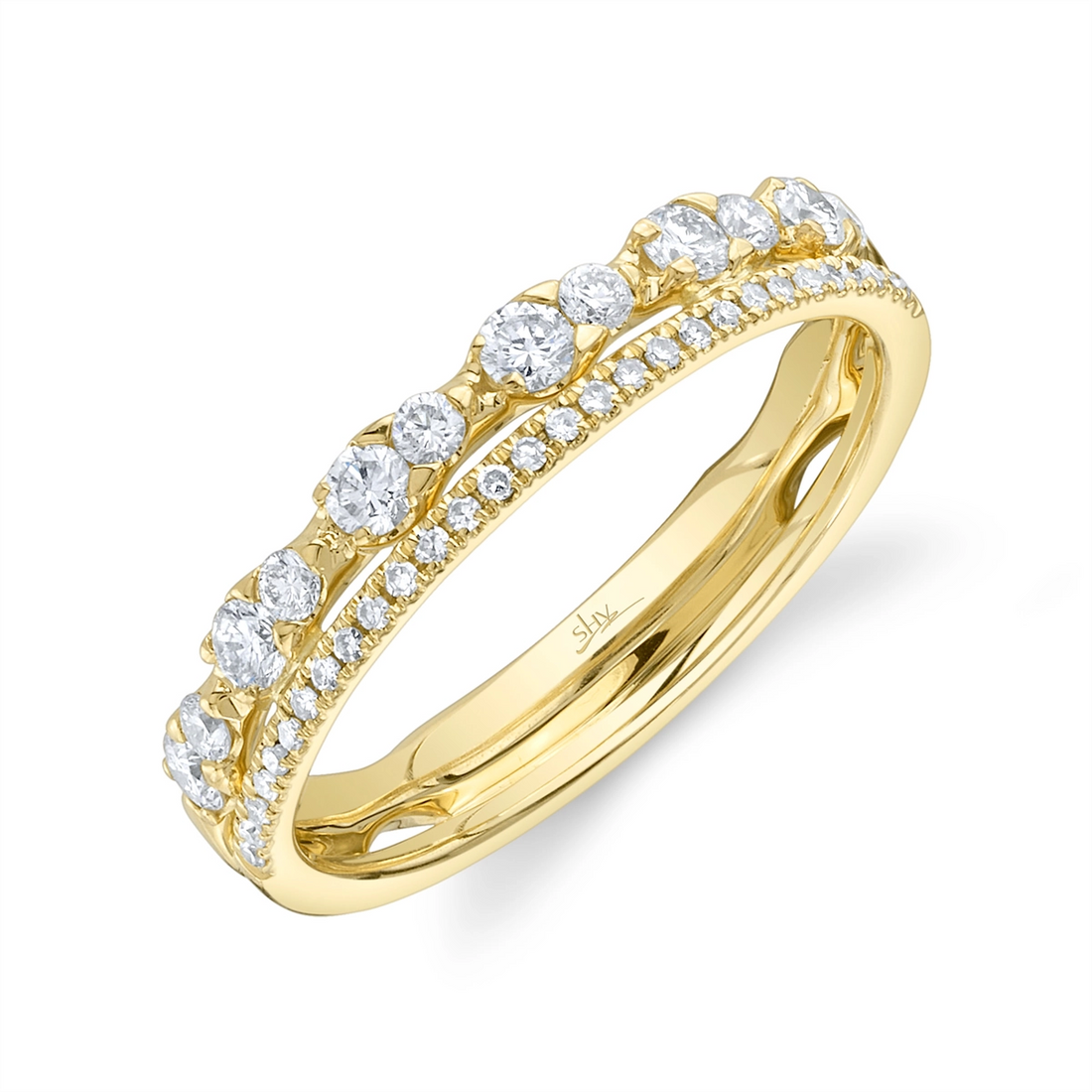 Wedding Bands Rings in Yellow Gold containing Diamond 434452