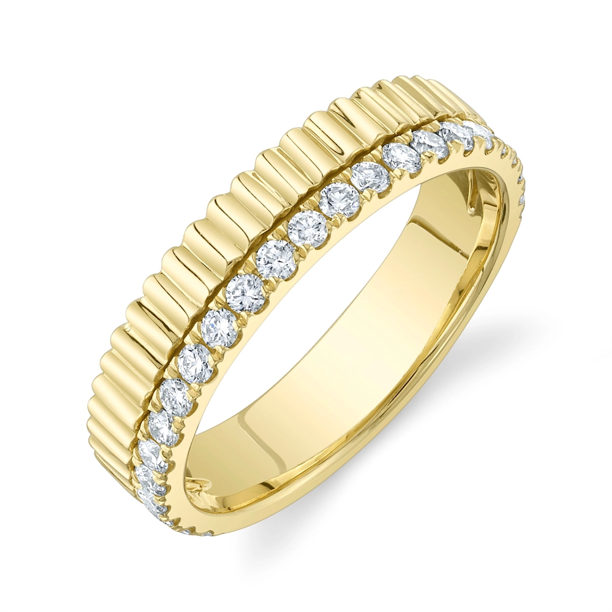 Wedding Bands Rings in Yellow Gold containing Diamond 434492