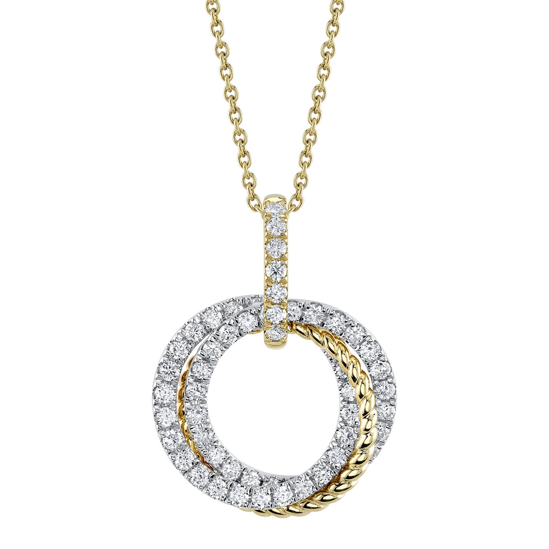 Necklaces Necklaces in Mixed Metals containing Diamond 434495