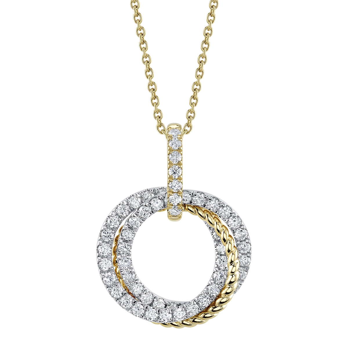 Necklaces Necklaces in Mixed Metals containing Diamond 434495