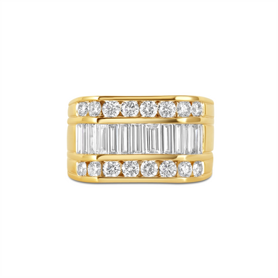 csv_image Mens Bands Ring in Yellow Gold containing Diamond 434544