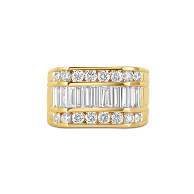 Mens Bands Rings in Yellow Gold containing Diamond 434544
