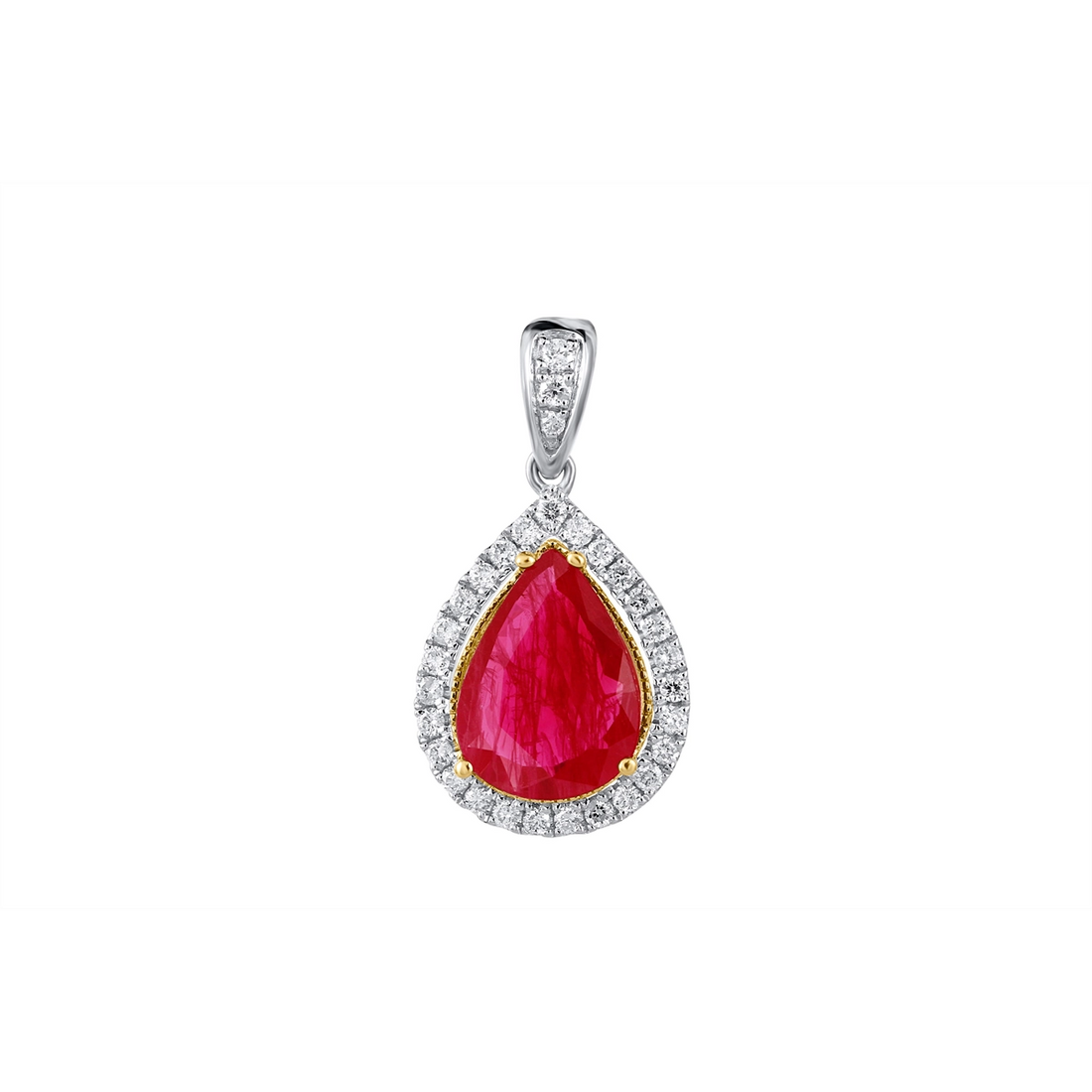 Pendants Pendants in Platinum/Palladium containing Multi-gemstone, Diamond, Ruby 434565