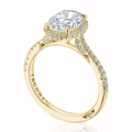 Tacori Engagement Rings in Yellow Gold containing Diamond 2677 OV 9.5X7 Y