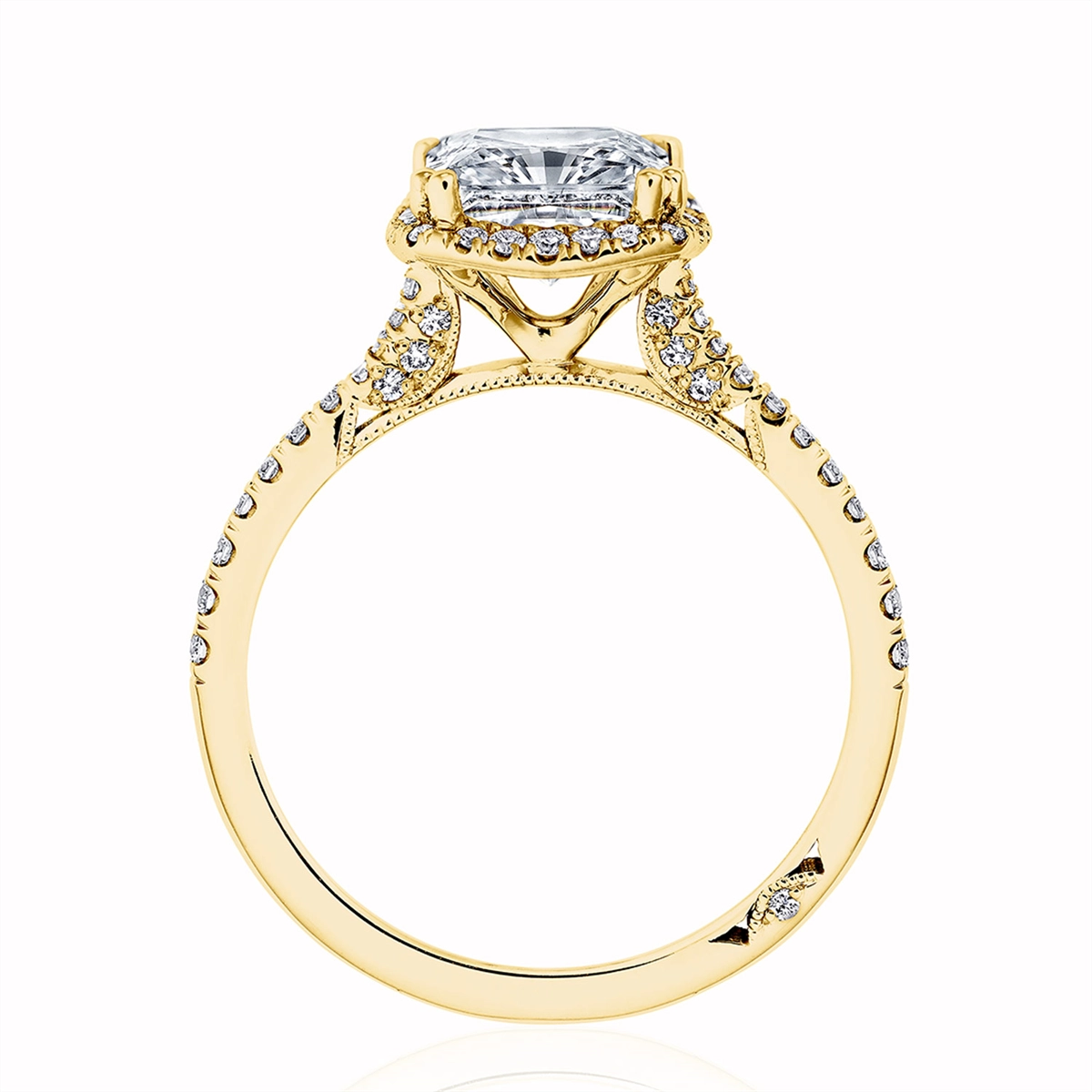 Tacori Engagement Rings in Yellow Gold containing Diamond 2677 OV 9.5X7 Y