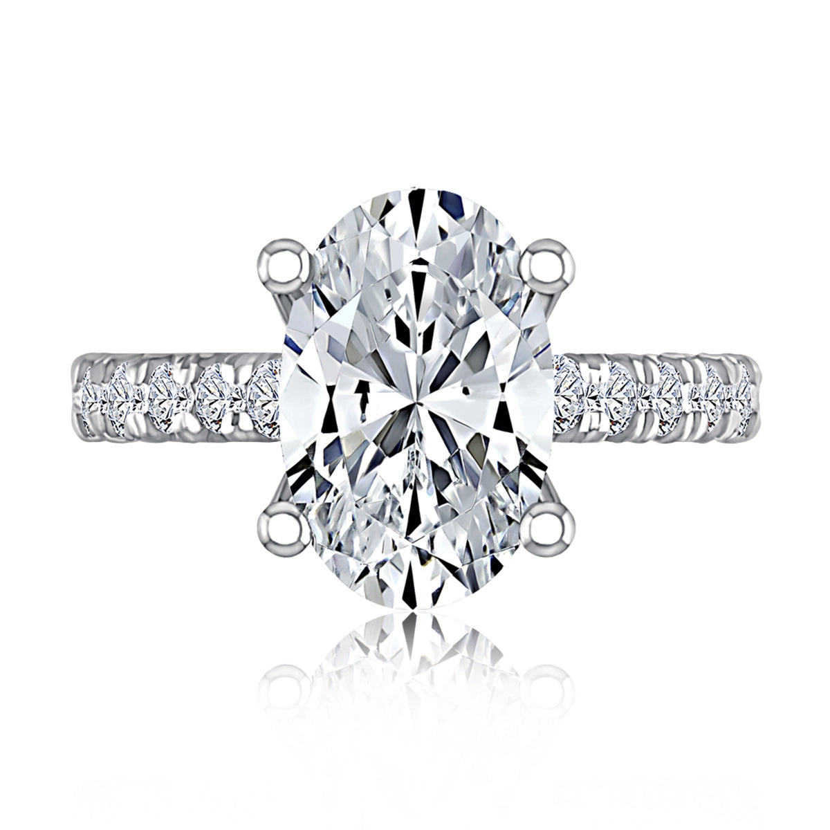 A. Jaffe Engagement Rings in White Gold containing Diamond MECOV3031L/473B