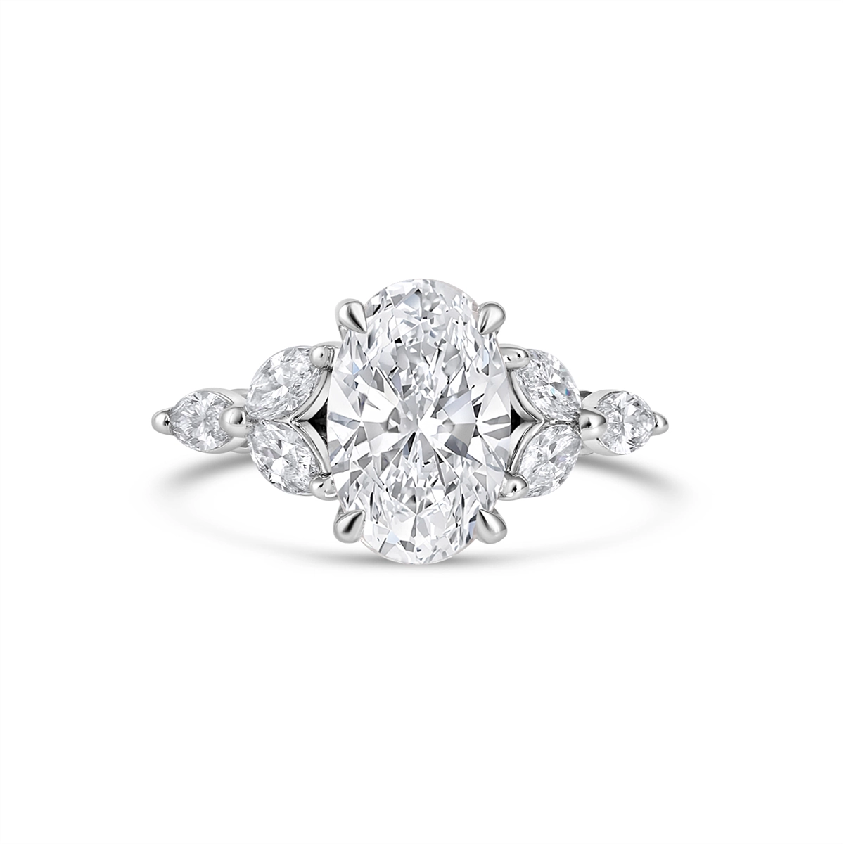 A. Jaffe Engagement Rings in White Gold containing Diamond MECOV3033LB/360