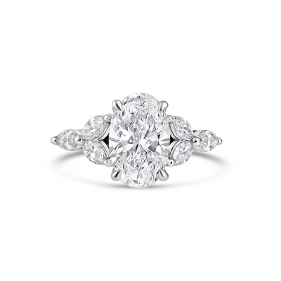 A. Jaffe Engagement Rings in White Gold containing Diamond MECOV3033LB/360