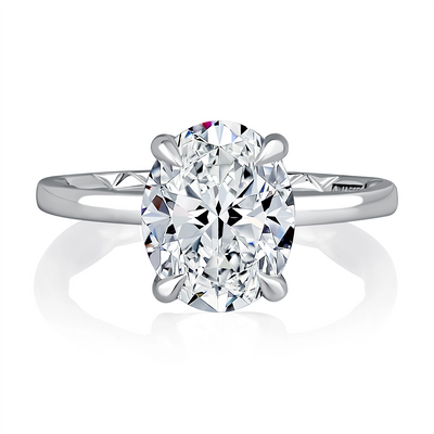 A. Jaffe Engagement Rings in White Gold containing Diamond MECOV3030Q/308