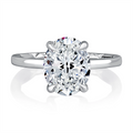 A. Jaffe Engagement Rings in White Gold containing Diamond MECOV3030Q/308