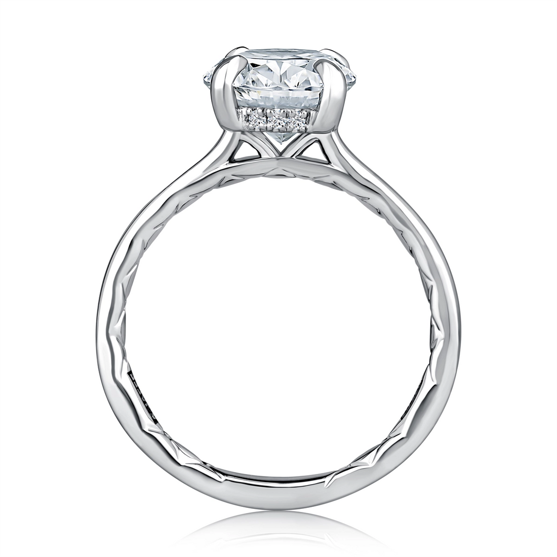 A. Jaffe Engagement Rings in White Gold containing Diamond MECOV3030Q/308