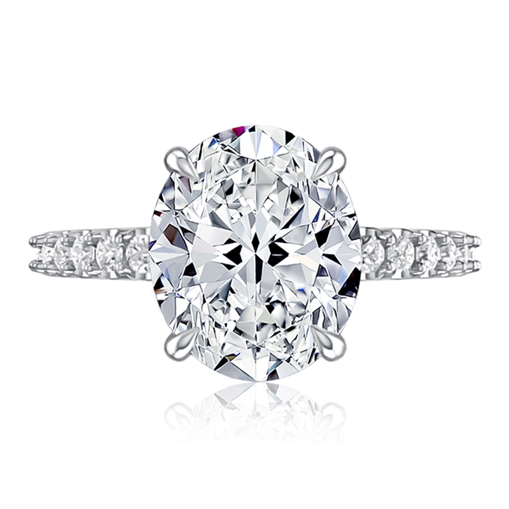 A. Jaffe Engagement Rings in White Gold containing Diamond MECOV3054L/555
