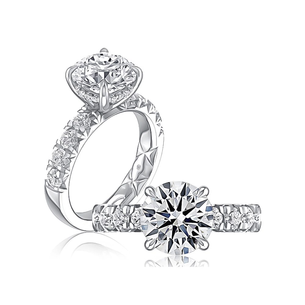 A. Jaffe Engagement Rings in White Gold containing Diamond MECRD3037L/381