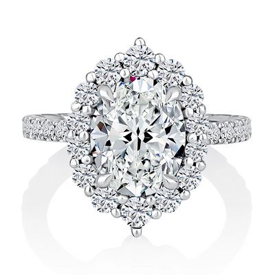 A. Jaffe Engagement Rings in White Gold containing Diamond MECOV3050Q/409