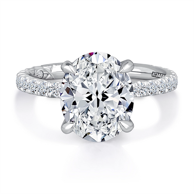 A. Jaffe Engagement Rings in White Gold containing Diamond MECOV3026L/471