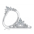 A. Jaffe Wedding Rings in White Gold containing Diamond WRC1604L/49-W