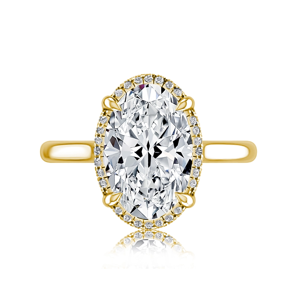 A. Jaffe Engagement Rings in Yellow Gold containing Diamond MECOV2015L/425B-14Y