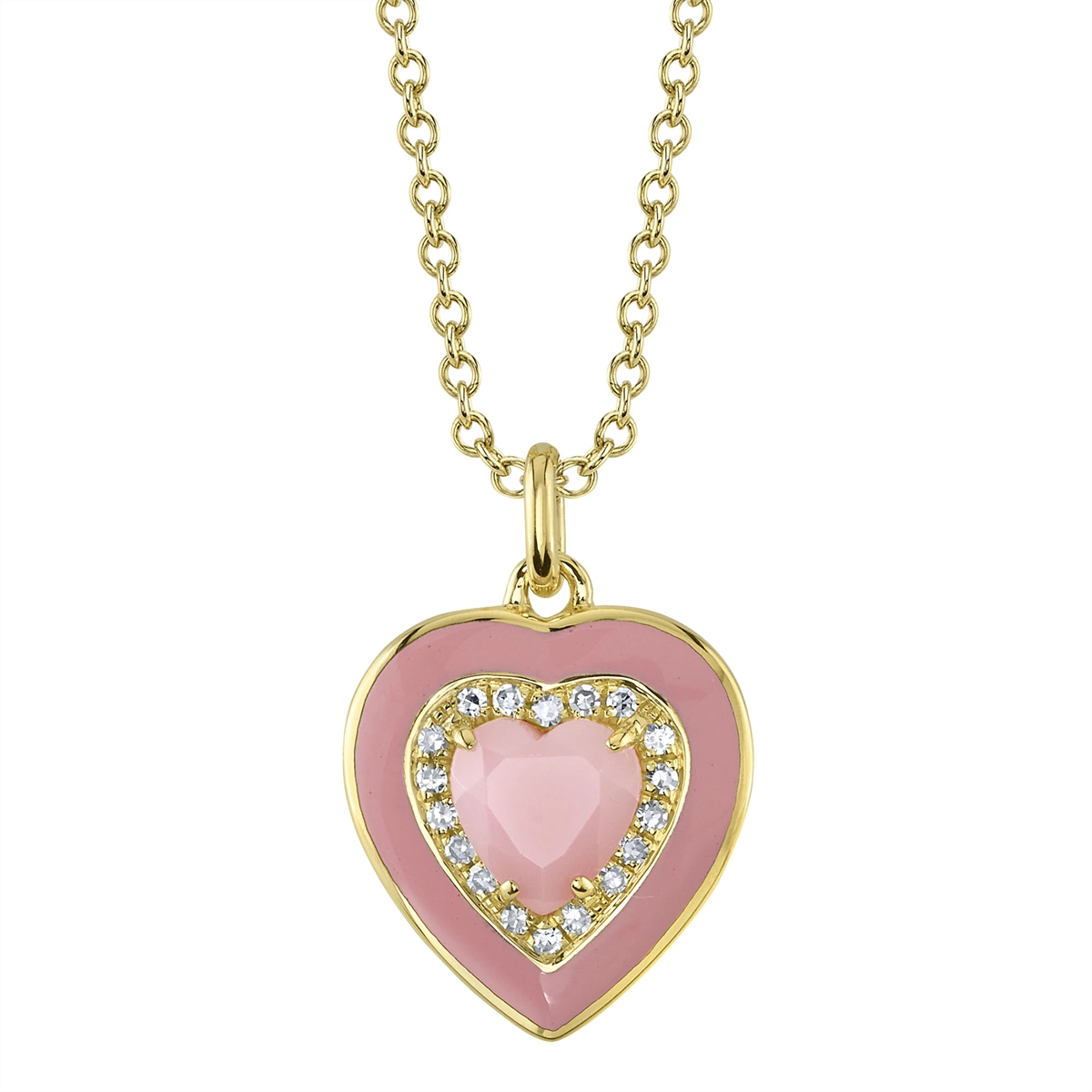 Necklaces Necklaces in Yellow Gold containing Opal, Other, Multi-gemstone, Diamond 434765