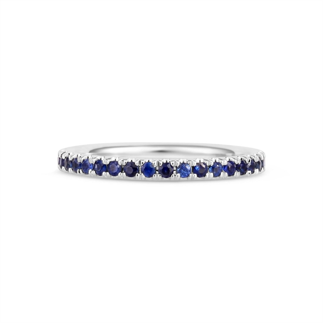 Wedding Bands Rings in White Gold containing Sapphire 434808