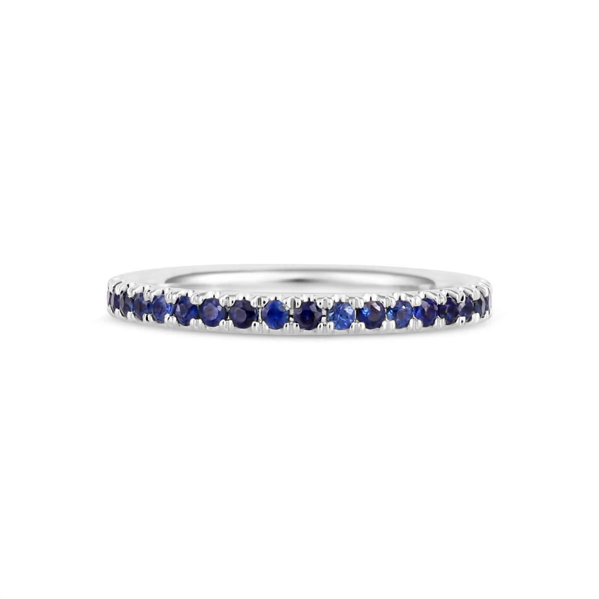 Wedding Bands Rings in White Gold containing Sapphire 434808