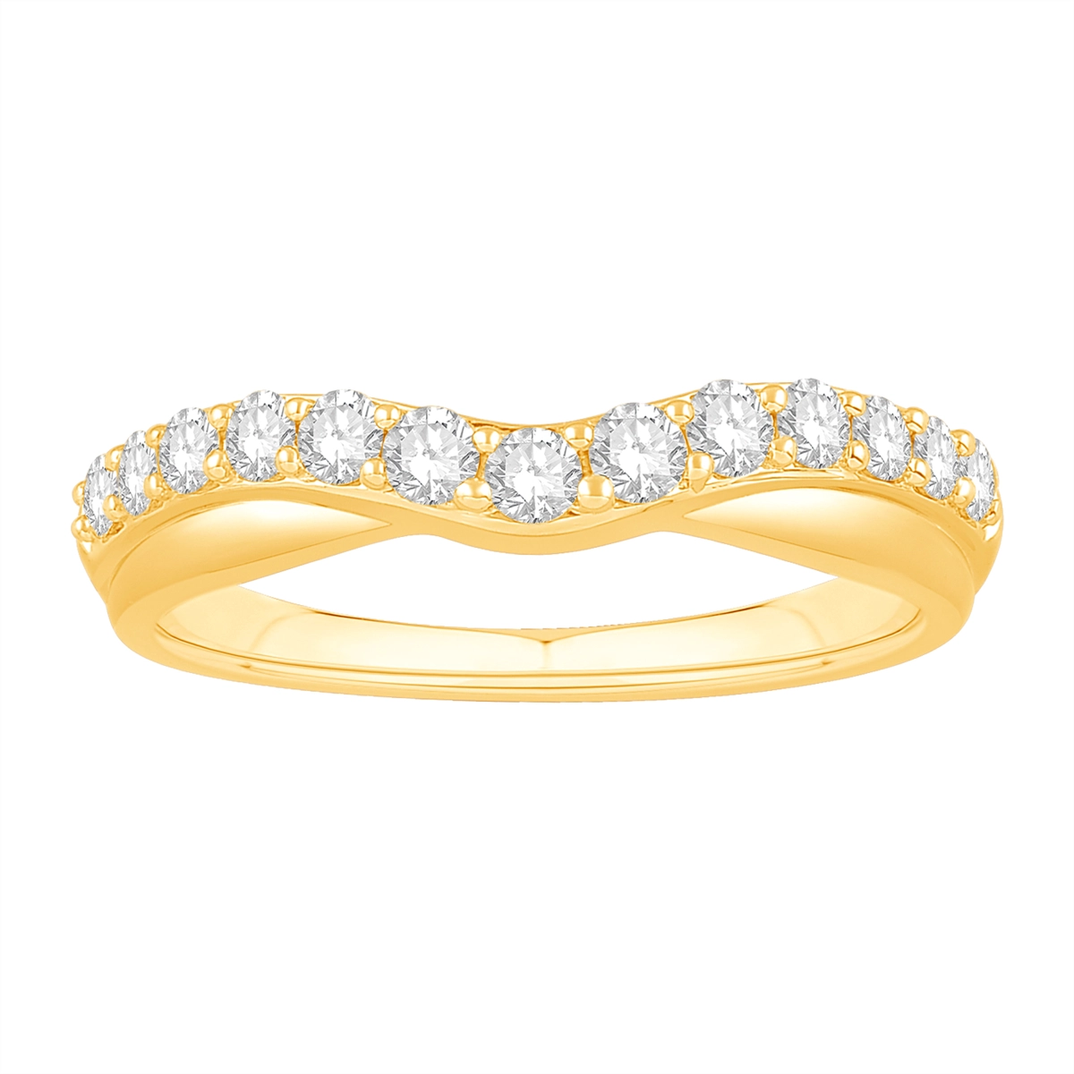 Wedding Bands Wedding Rings in Yellow Gold containing Diamond 434889