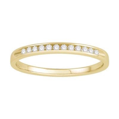 Wedding Bands Wedding Rings in Yellow Gold containing Diamond 434898