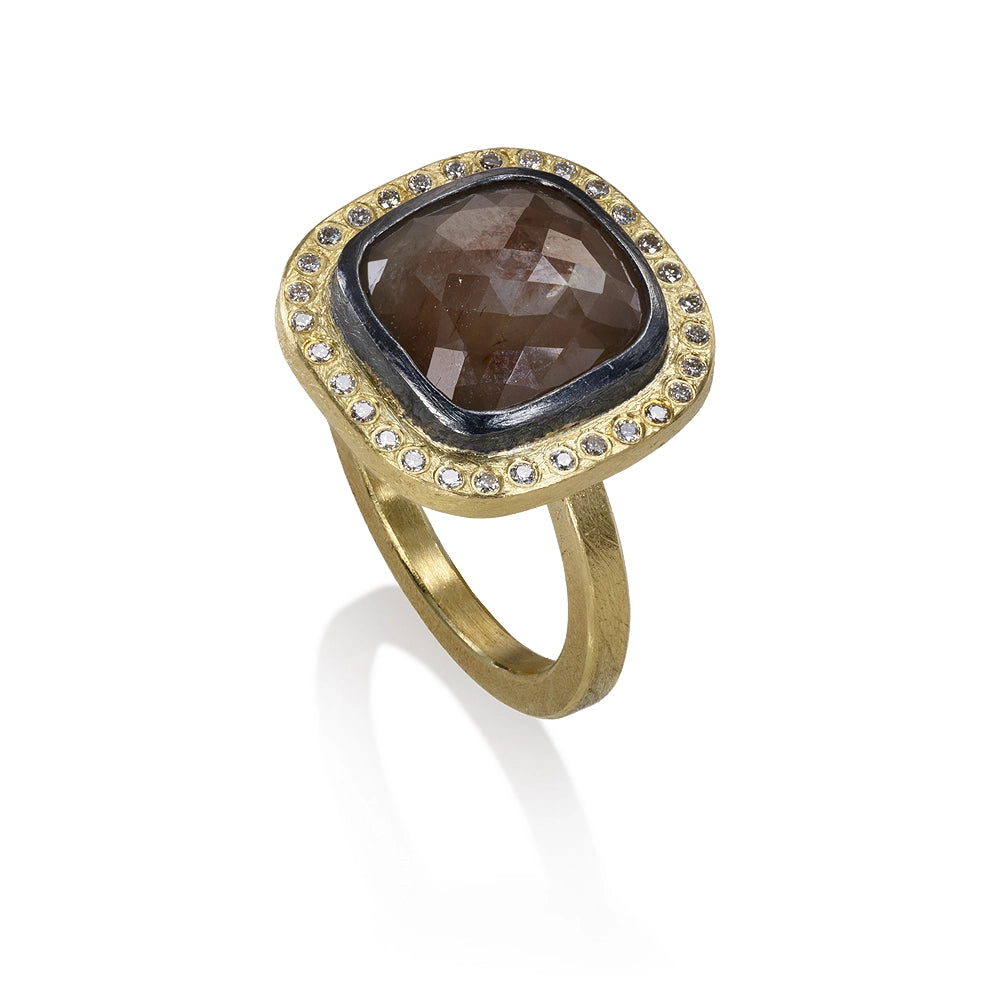 Todd Reed Rings in Mixed Metals containing Multi-gemstone, Diamond TRDR700-3-C3