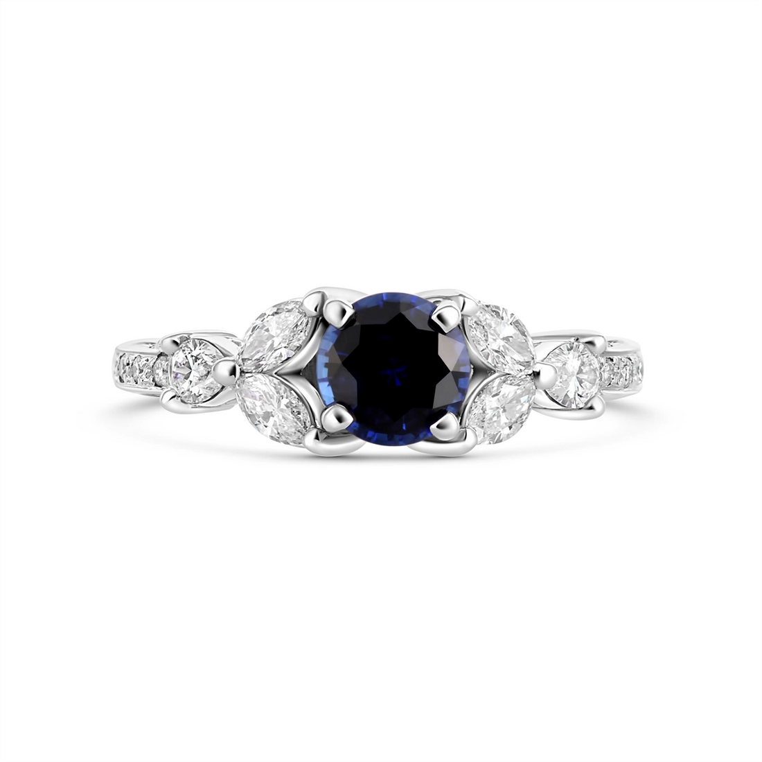 Rings Rings in White Gold containing Multi-gemstone, Diamond, Sapphire 435276