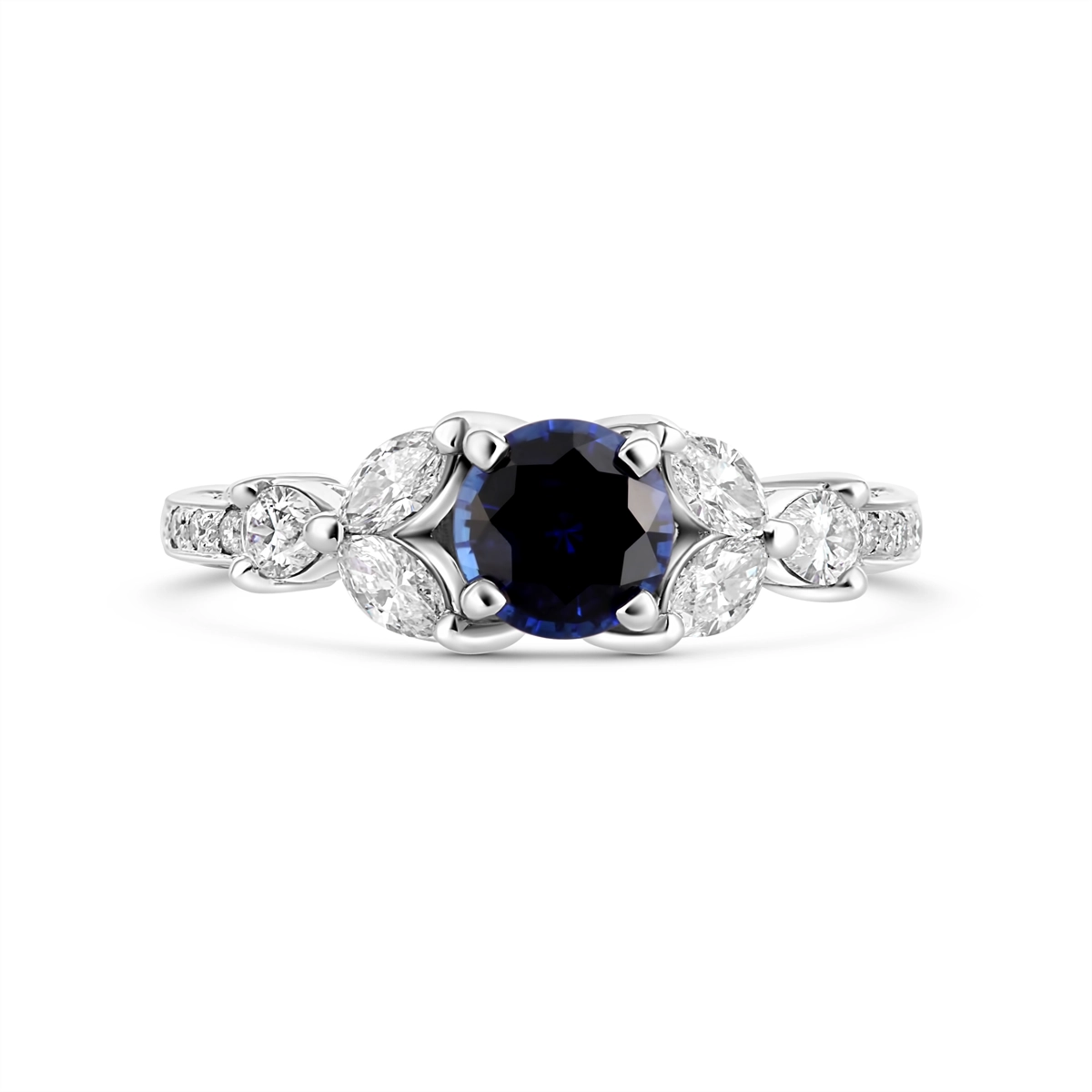 Rings Rings in White Gold containing Multi-gemstone, Diamond, Sapphire 435276