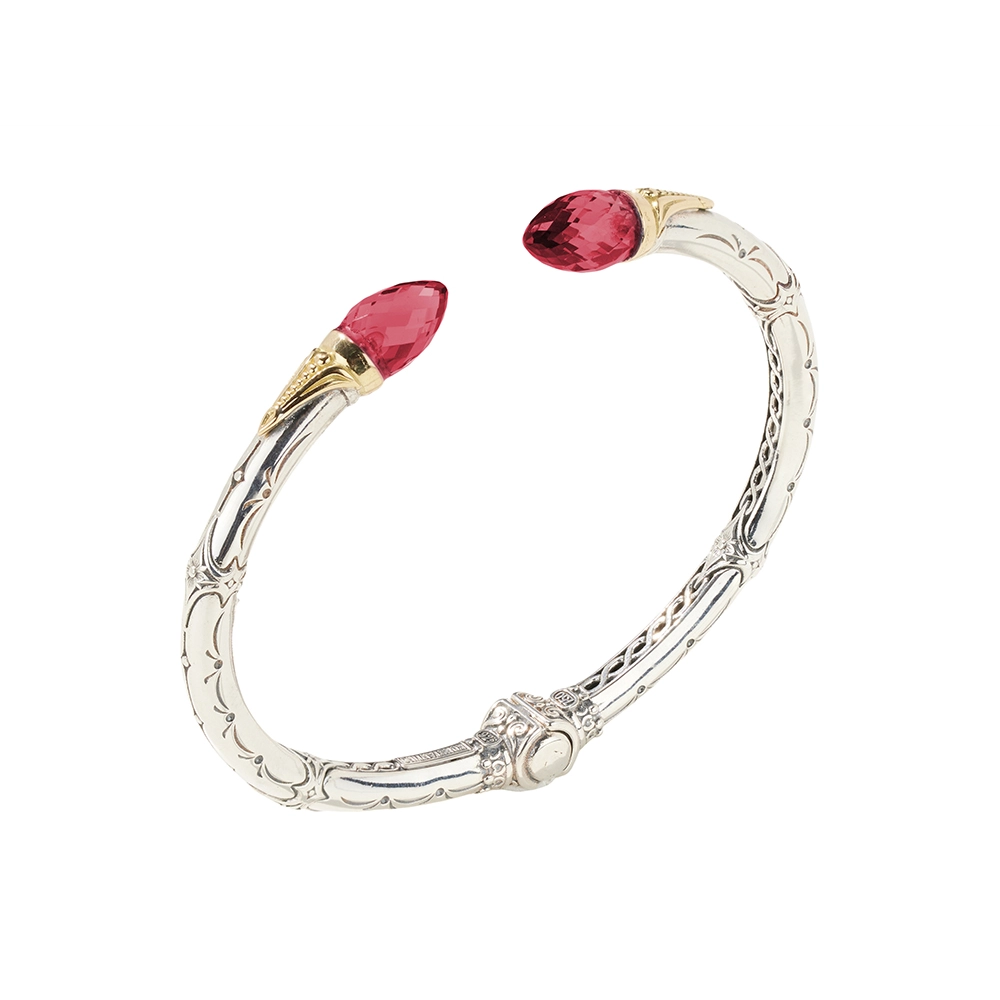 Konstantino Bracelets in Mixed Metals containing Corundum BMK4465-545