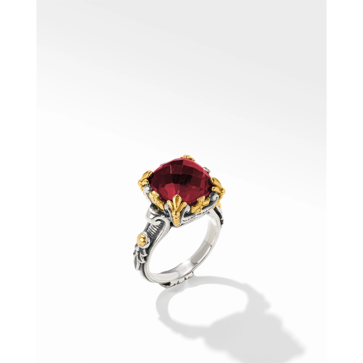 Konstantino Rings in Mixed Metals containing Corundum DMK2124-545-S7