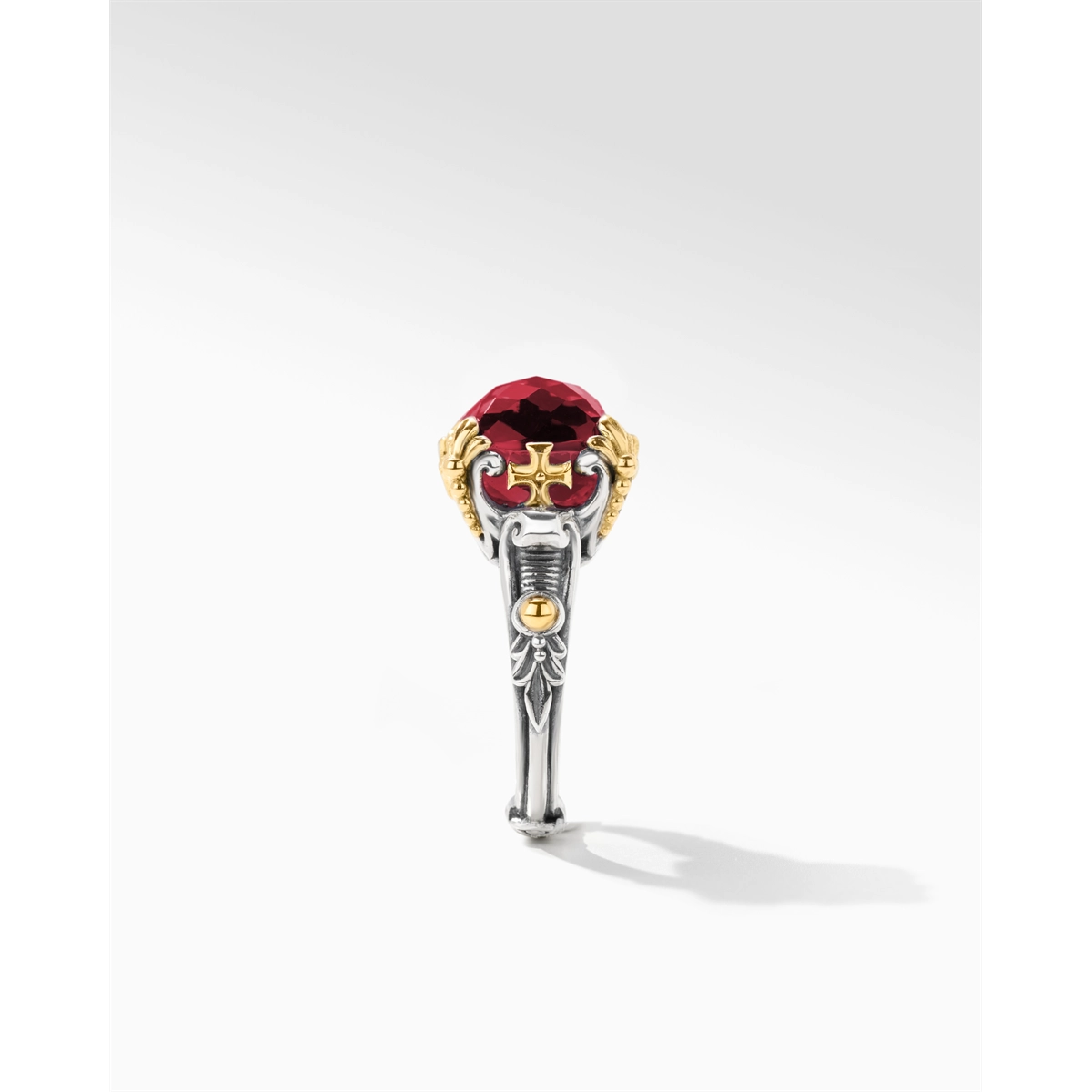 Konstantino Rings in Mixed Metals containing Corundum DMK2124-545-S7
