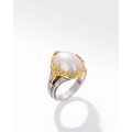 Konstantino Rings in Mixed Metals containing Pearl DMK2167-122-S7