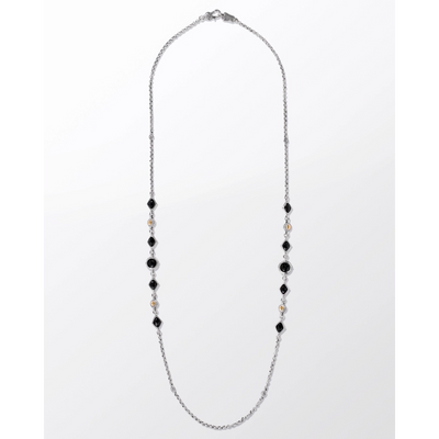 Konstantino Necklaces in Mixed Metals containing Black onyx KOMK4790-120-28