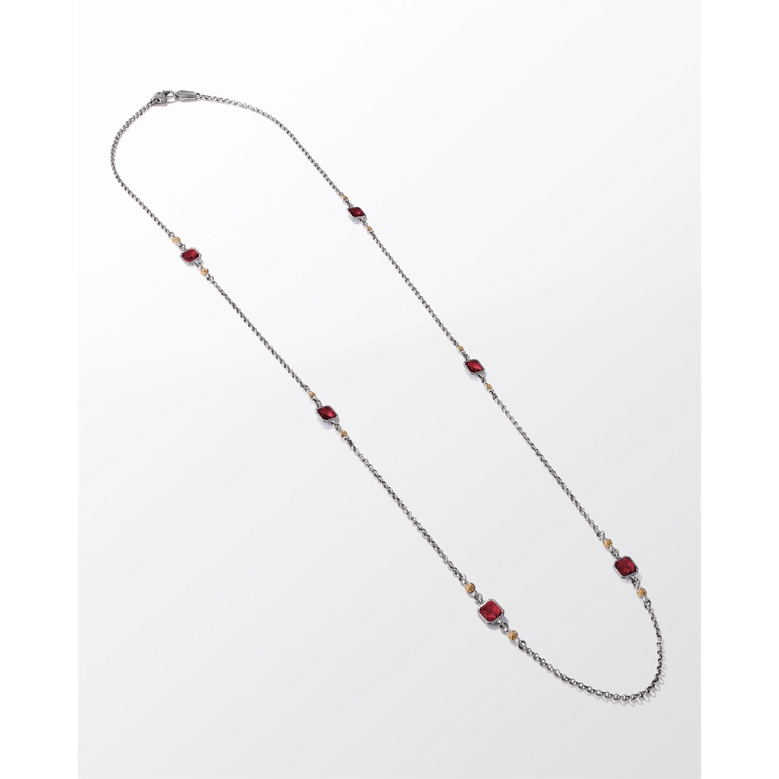 Konstantino Necklaces in Mixed Metals containing Corundum KOMK4792-545-36-6U