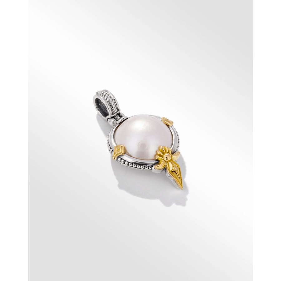 Konstantino Pendants in Mixed Metals containing Pearl MEMK5252-122