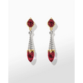 Konstantino Earrings in Mixed Metals containing Corundum SKMK3217-545