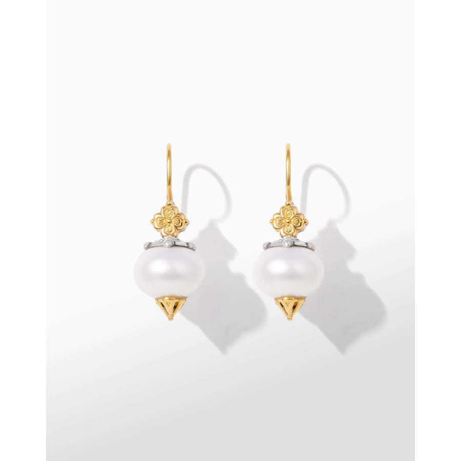 Konstantino Earrings in Mixed Metals containing Pearl SKMK3223-122