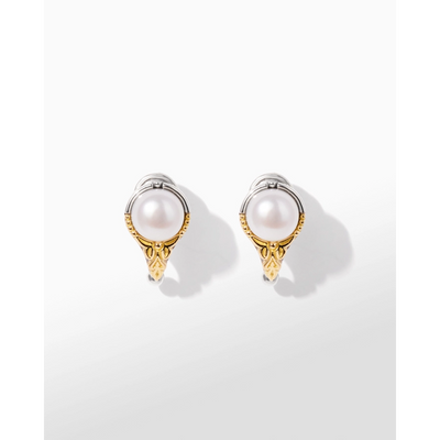 Konstantino Earrings in Mixed Metals containing Pearl SKMK3227-122