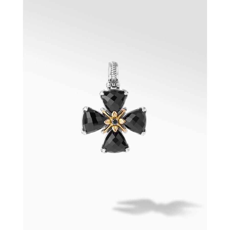 Konstantino Pendants in Mixed Metals containing Black diamond, Black onyx, Multi-gemstone STMK6994-248