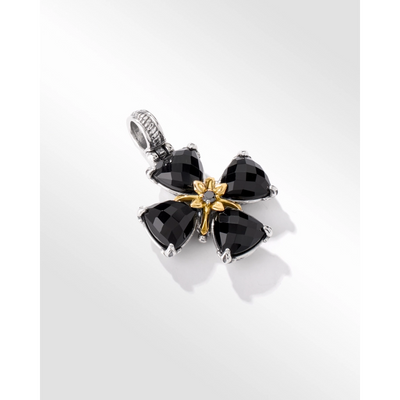 Konstantino Pendants in Mixed Metals containing Black diamond, Black onyx, Multi-gemstone STMK6994-248