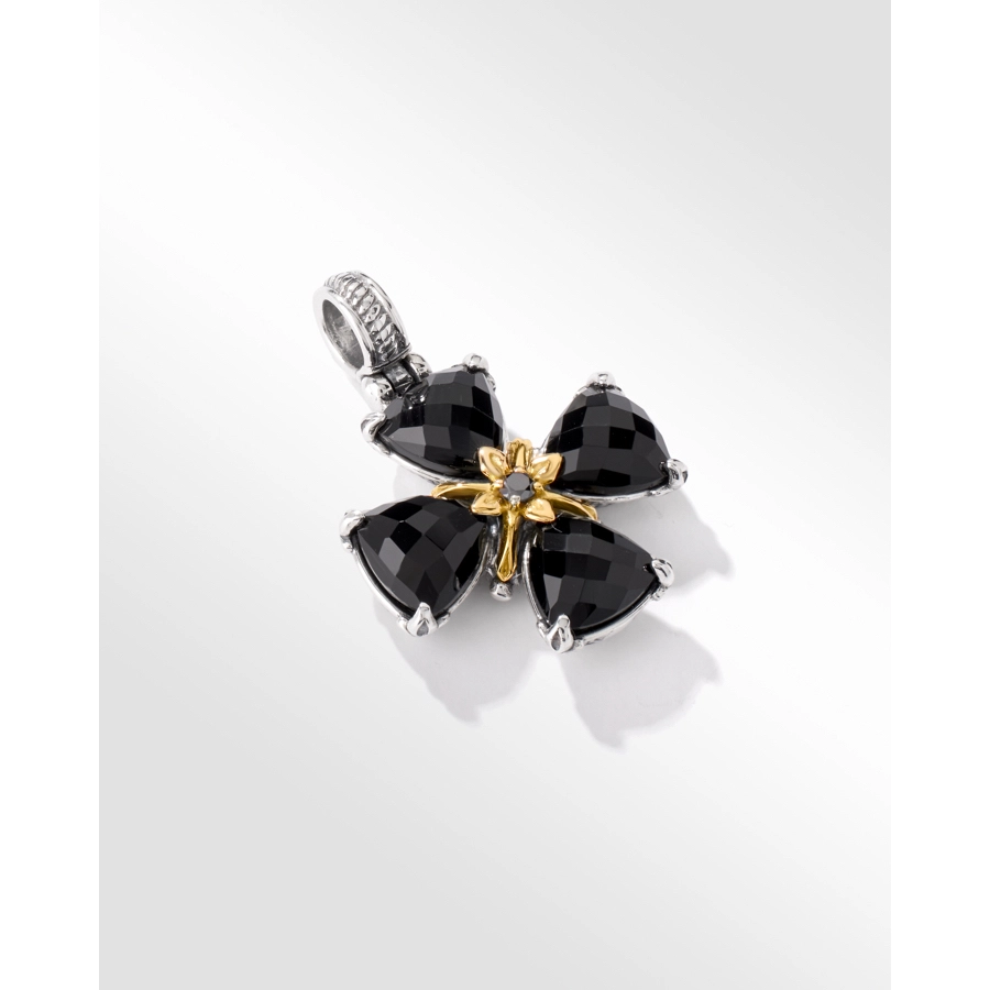 Konstantino Pendants in Mixed Metals containing Black diamond, Black onyx, Multi-gemstone STMK6994-248