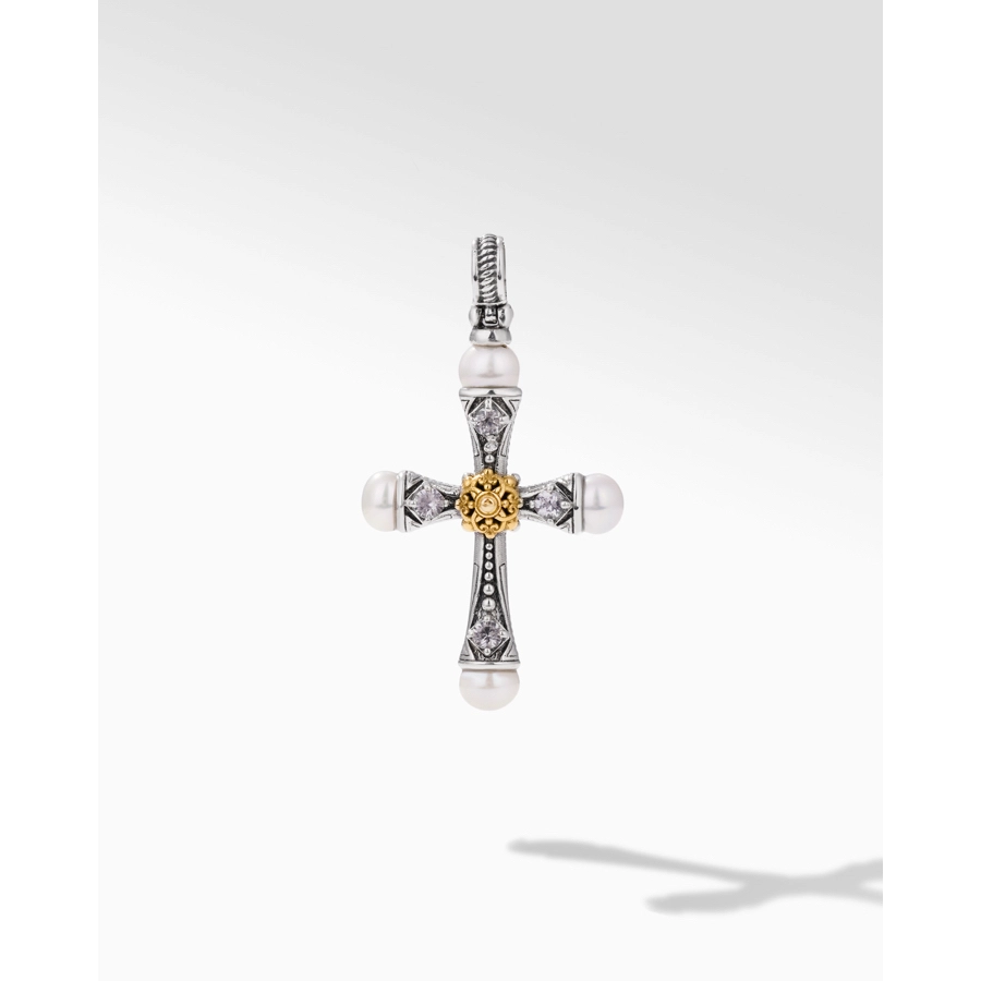 Konstantino Pendants in Mixed Metals containing Other, Multi-gemstone, Pearl STMK7000-232