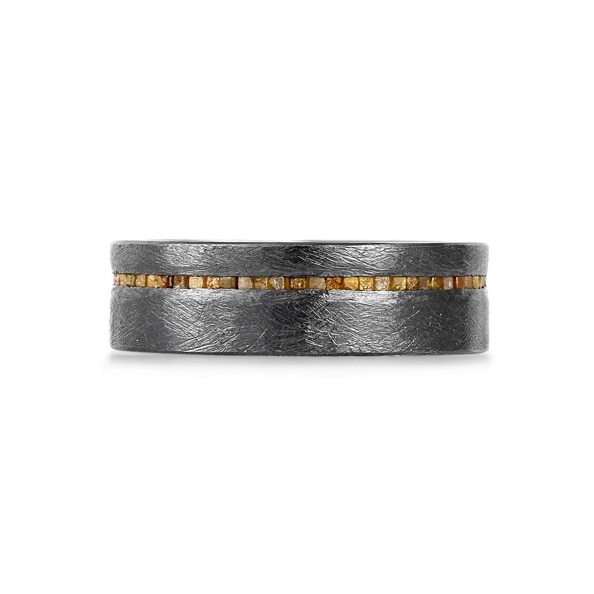 Todd Reed Rings in Silver containing Diamond trdr351-ss-straight