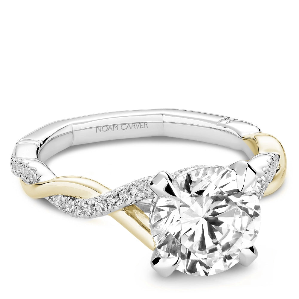Noam Carver  Engagement Rings in Mixed Metals containing Diamond A046-01WYM-FCYA