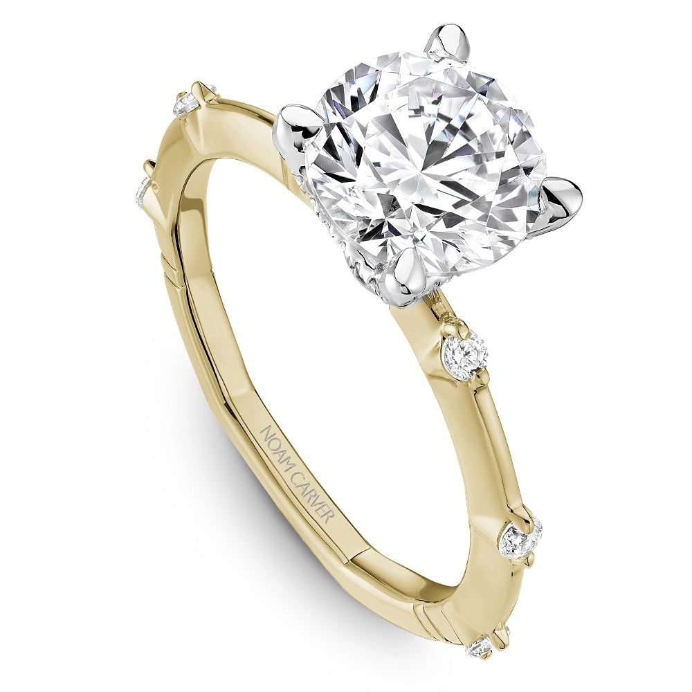 Noam Carver  Engagement Rings in Mixed Metals containing Diamond A088-01YWM-FCYA
