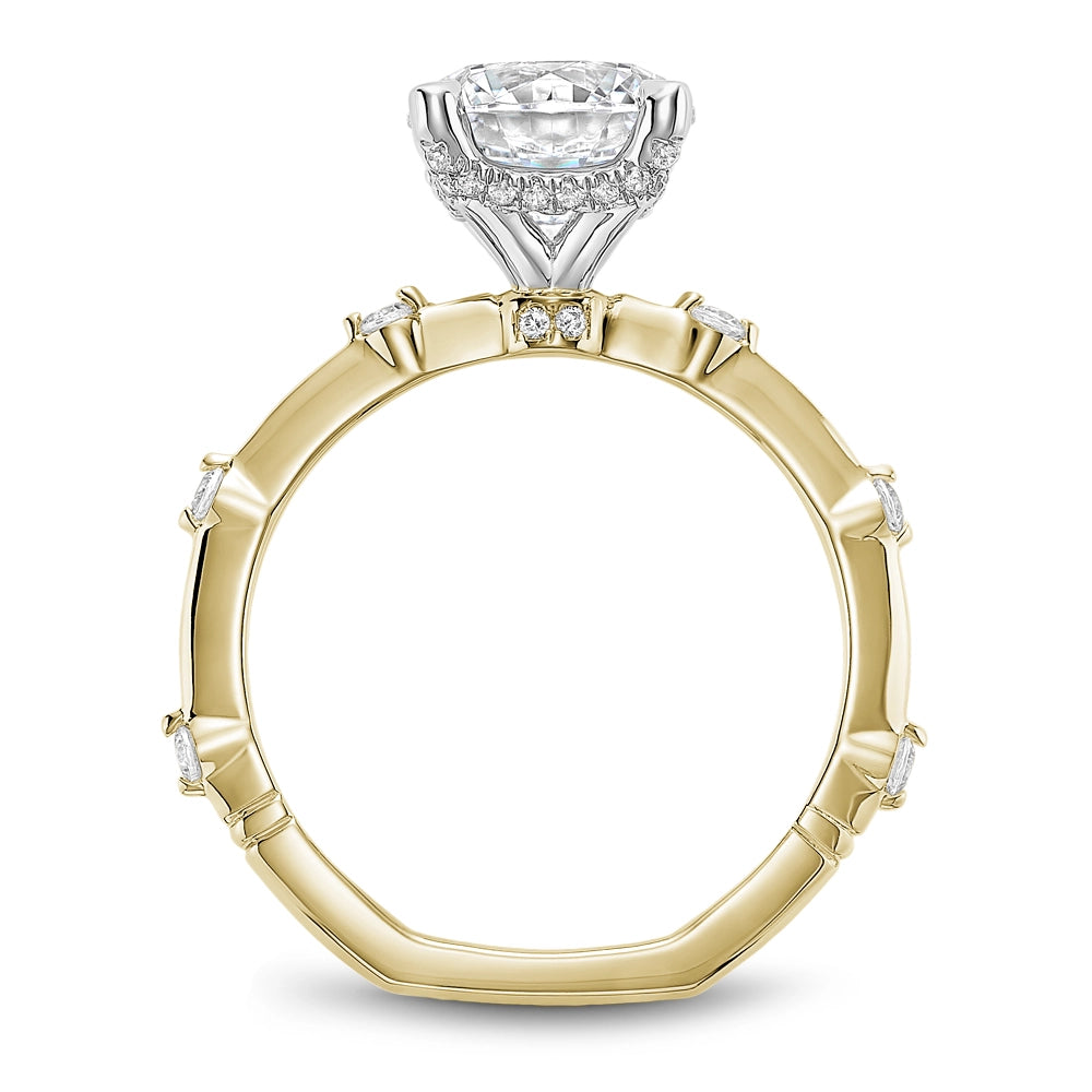 Noam Carver  Engagement Rings in Mixed Metals containing Diamond A088-01YWM-FCYA