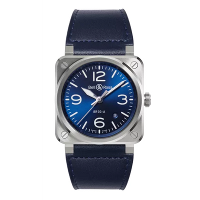 Bell and Ross watch in Alternative Metals BR03A-BLU-ST/SCA