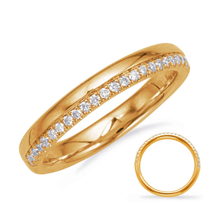 Wedding Bands Wedding Rings in Yellow Gold containing Diamond 435775
