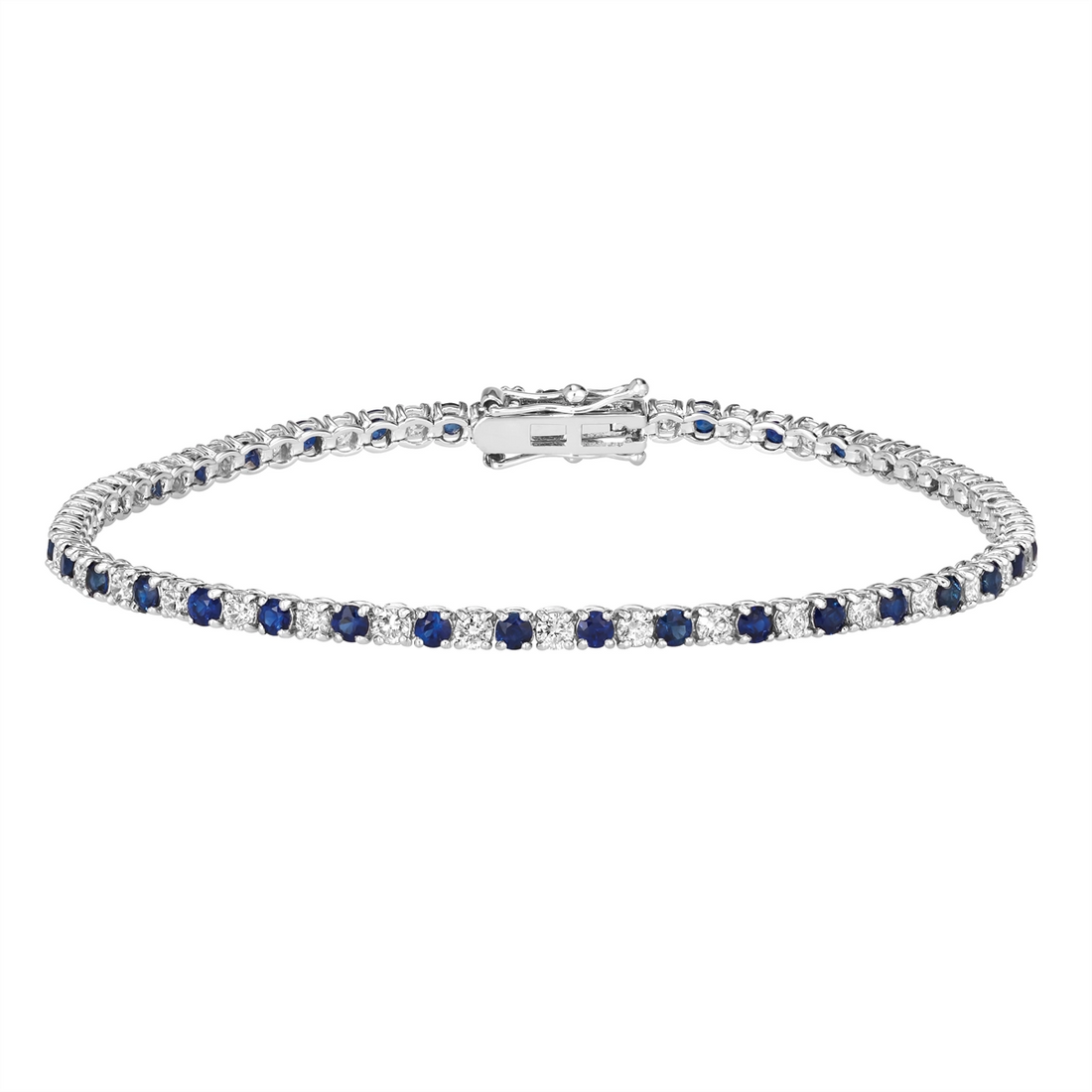 Bracelets Bracelets in White Gold containing Multi-gemstone, Diamond, Sapphire 436035